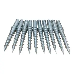 SureSet™ Ground Screws – Galvanised Steel - With Bracket & Bolt Top