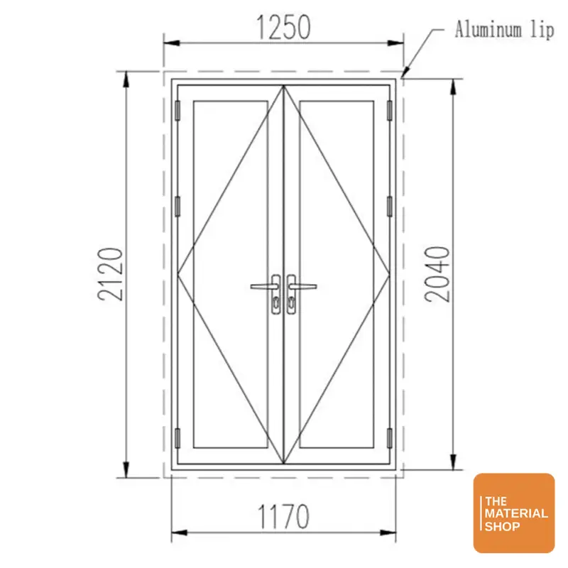 TrueEdge™ uPVC Double French Doors – 1250mm x 2040mm - Image 4